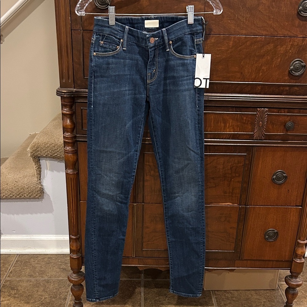 Mother The Looker Denim Jeans in Flowers From The Storm NWT